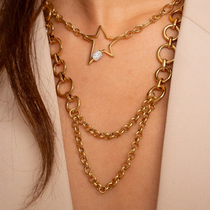 Collar acero aros Londres - Moments by You