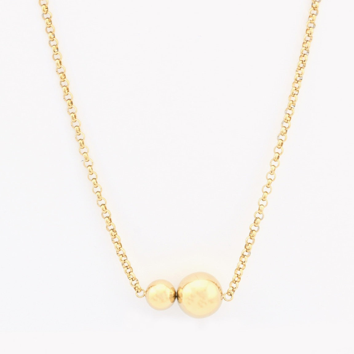 Collar acero bolitas dorado - Moments by You