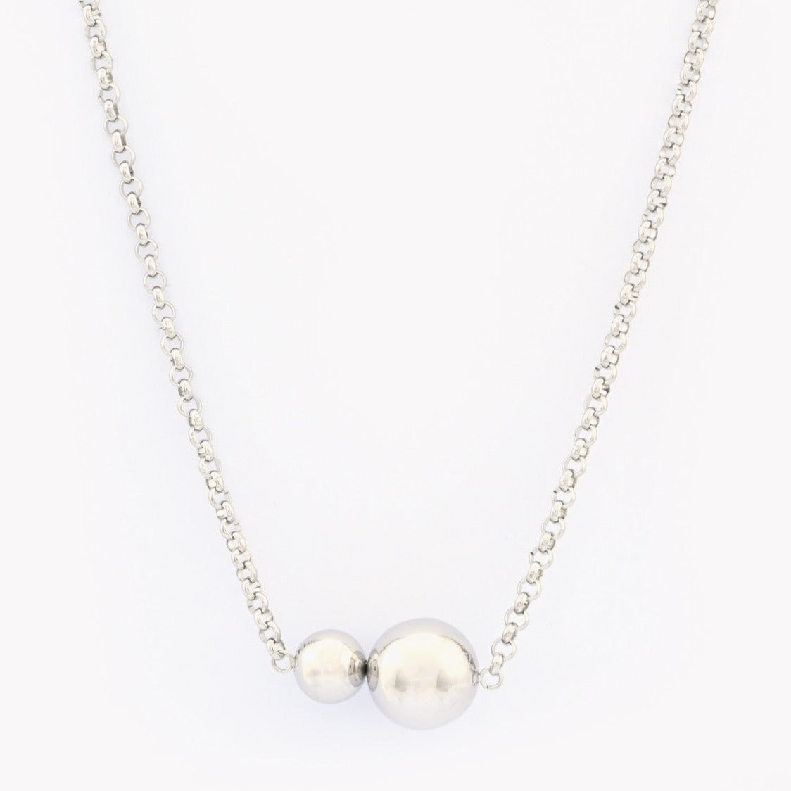 Collar acero bolitas plateado - Moments by You