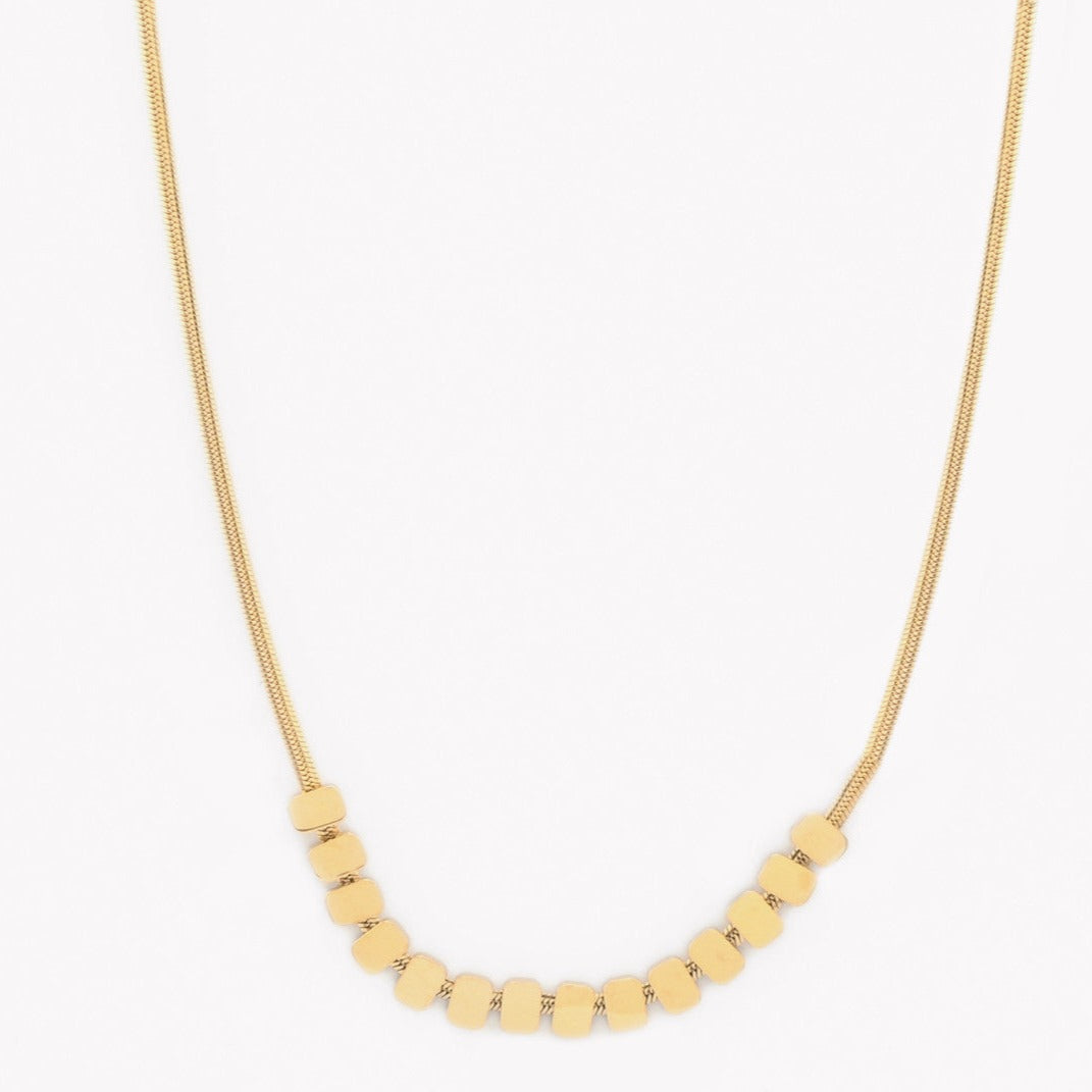 Look acero dominó Gold (Collar + pulsera) - Moments by You