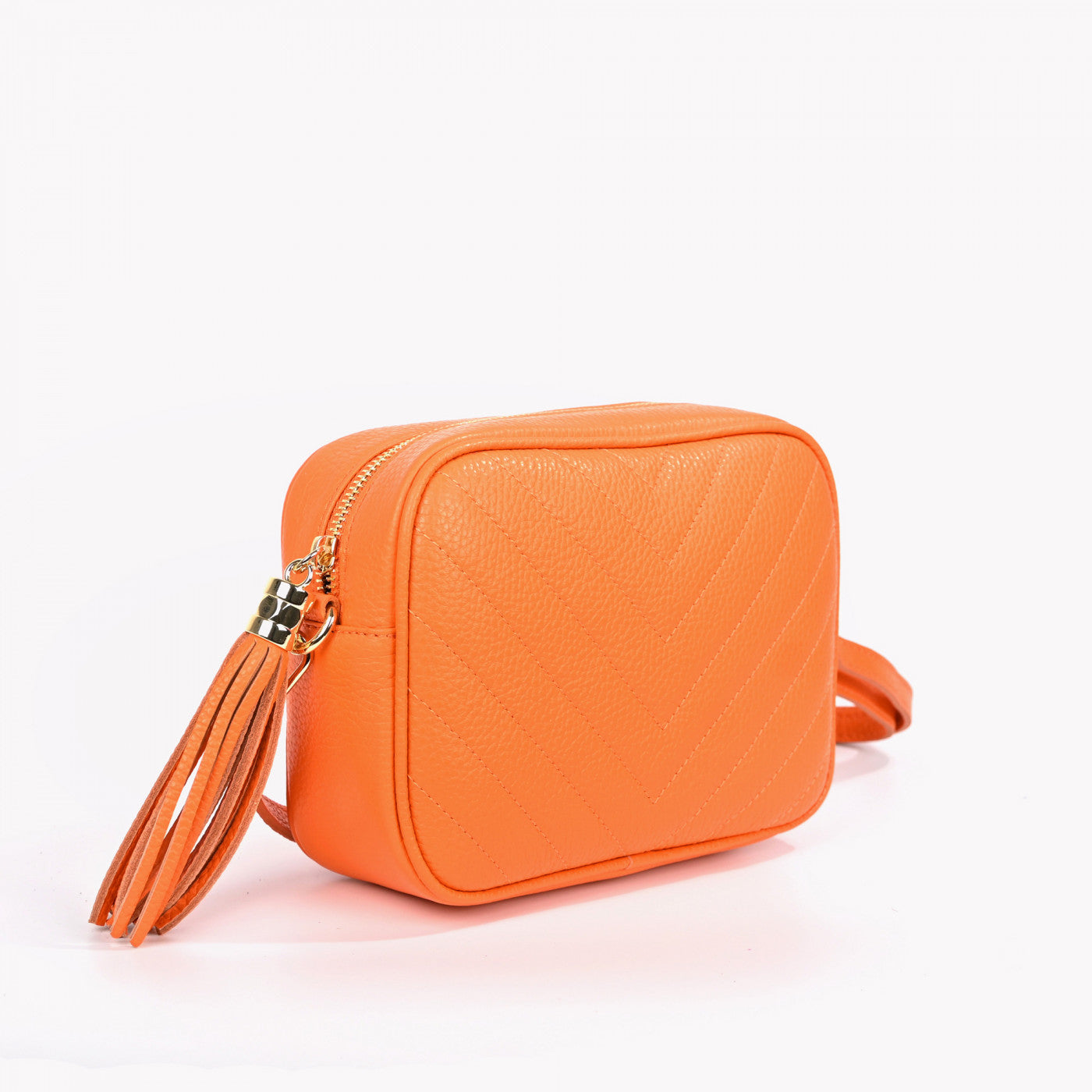 Bolso bandolera summer naranja - 100% piel vacuno - mbyou - Moments by You