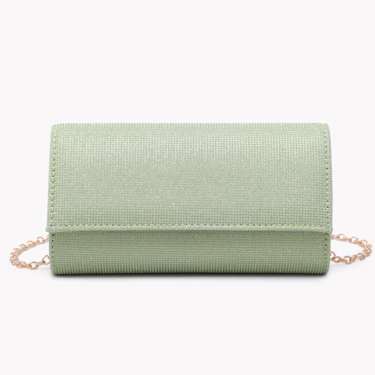 Light green glitter party handbag