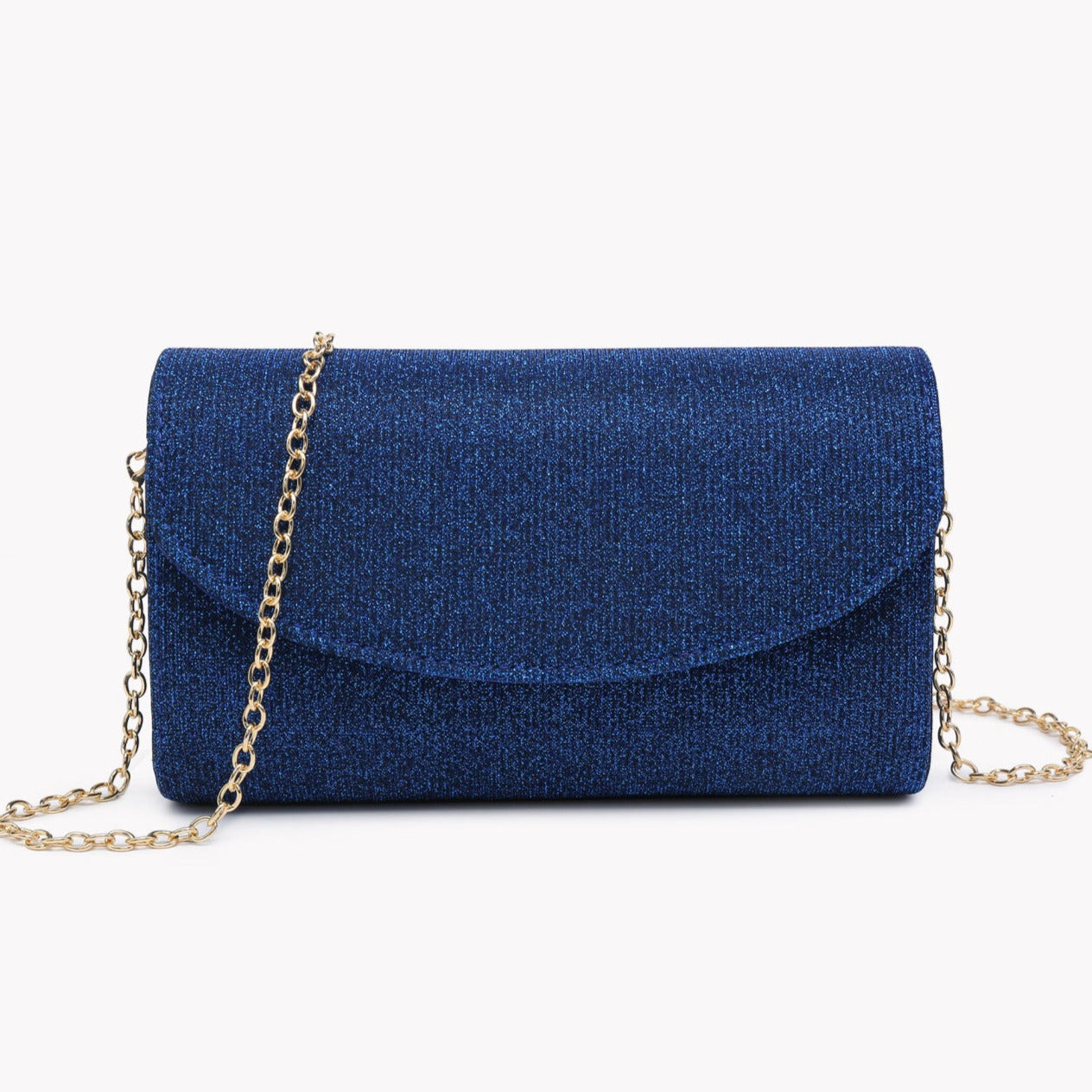 Sac à main de soirée à paillettes bleu nuit