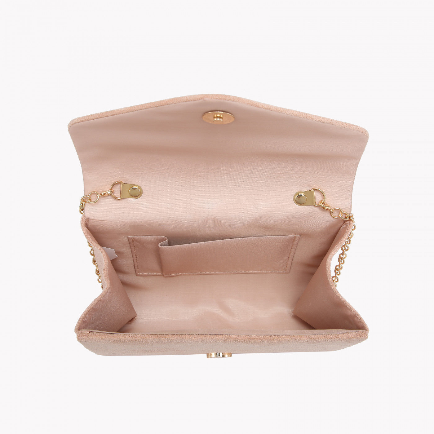 Bolso de mano fiesta raso color azul noche liso