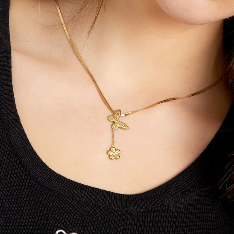 Collier pendentif coeur doré