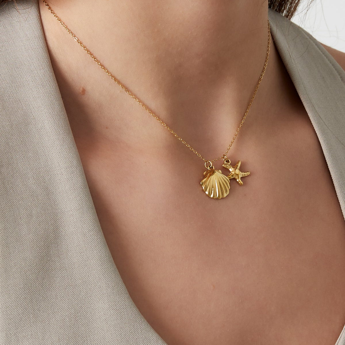 Collier anneaux en acier London