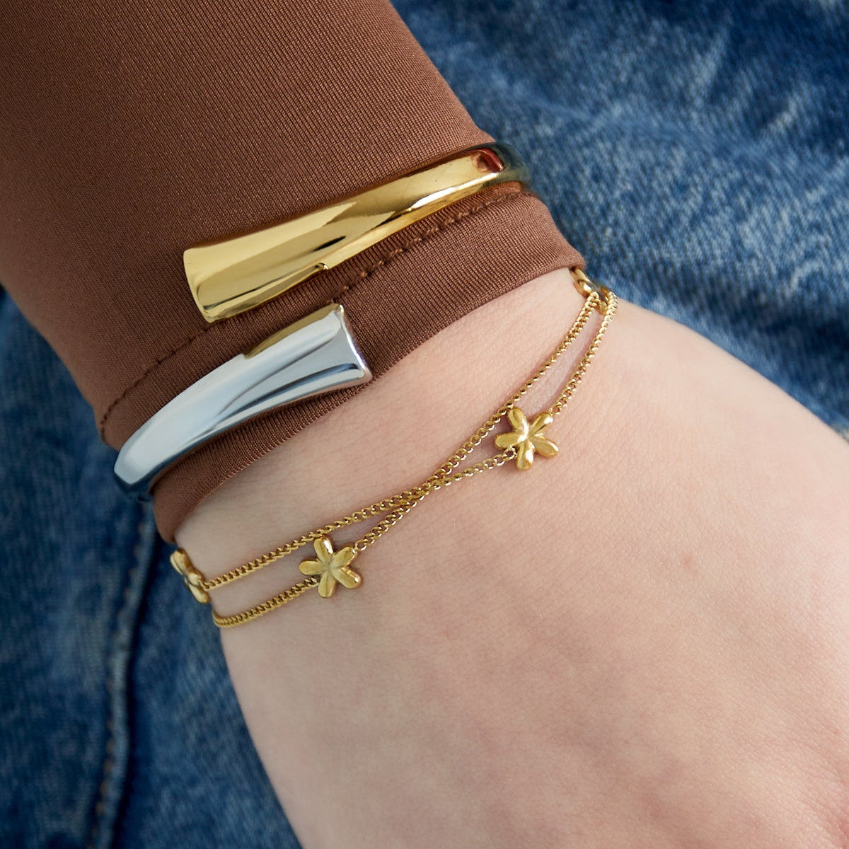 Bracelet en argent désordre