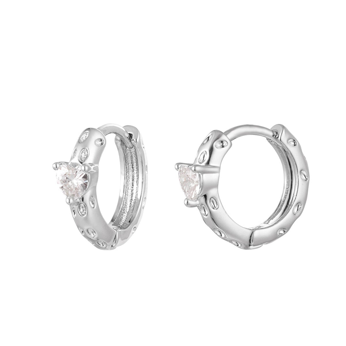Chestnut square earrings