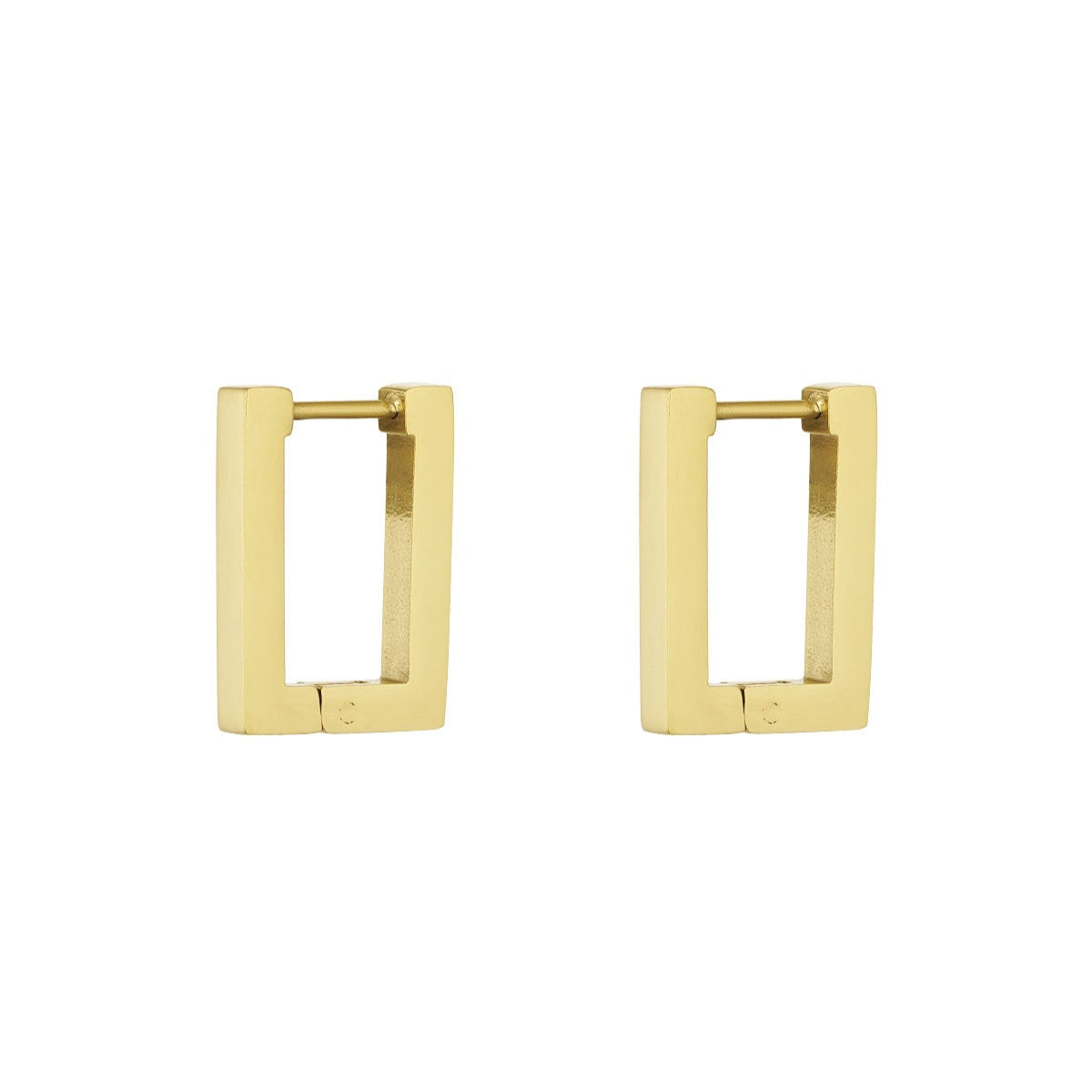 Chestnut square earrings