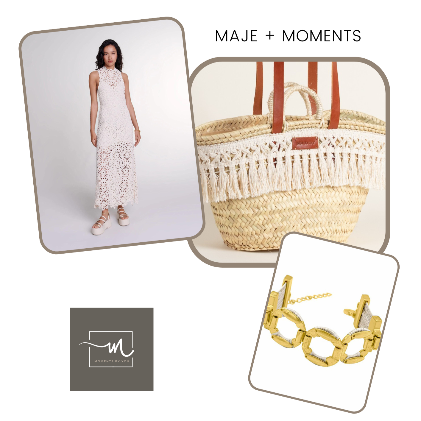 Pulsera eco eslabón bañada en oro 18Kt - Moments by You
