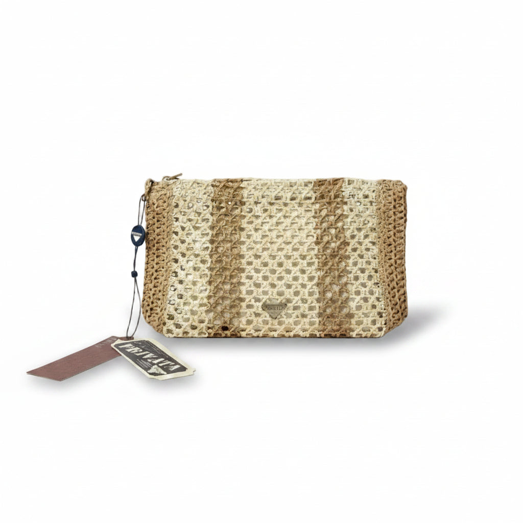 Bolso de mano o bandolera pequeño con diseño de rejilla y bicolor - Moments by You