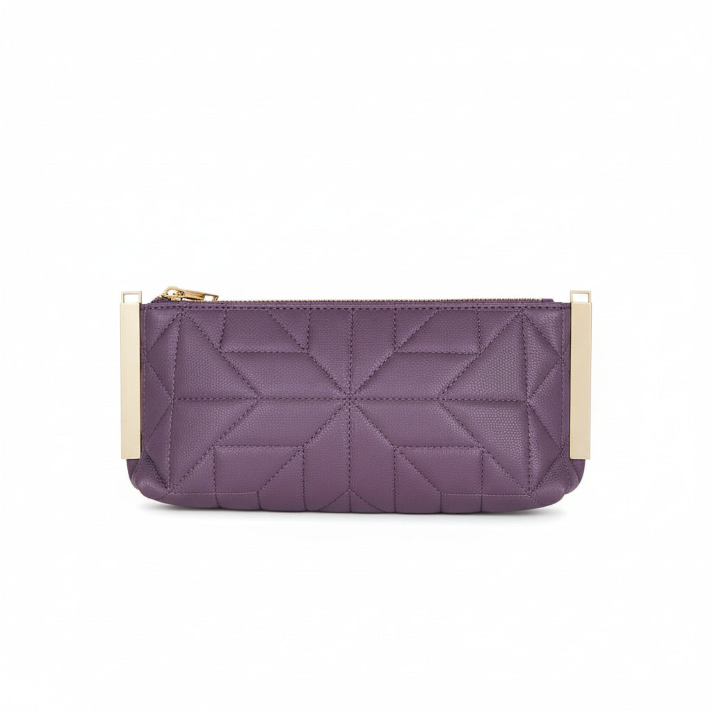 Bolso fiesta alargado con efecto acolchado y detalles metálicos - Moments by You