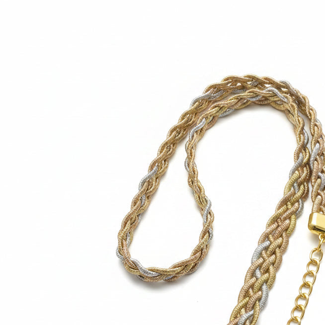 Steel hoops with gold balls