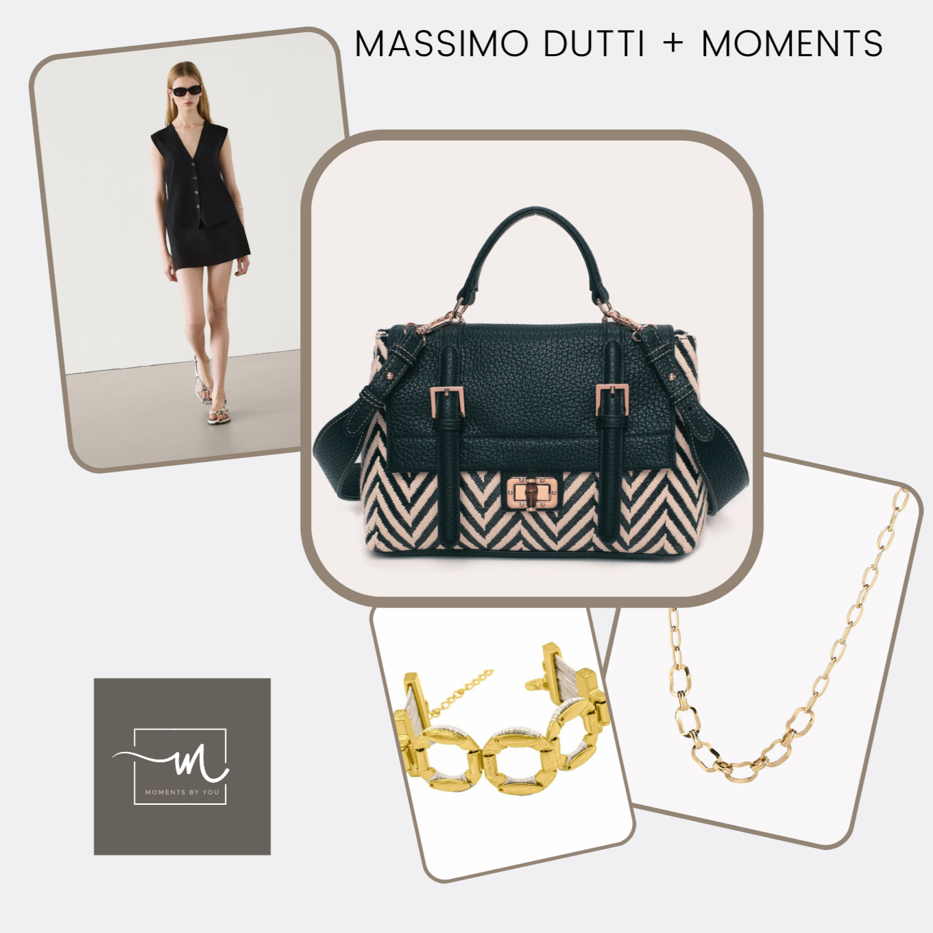 Pulsera eco eslabón bañada en oro 18Kt - Moments by You