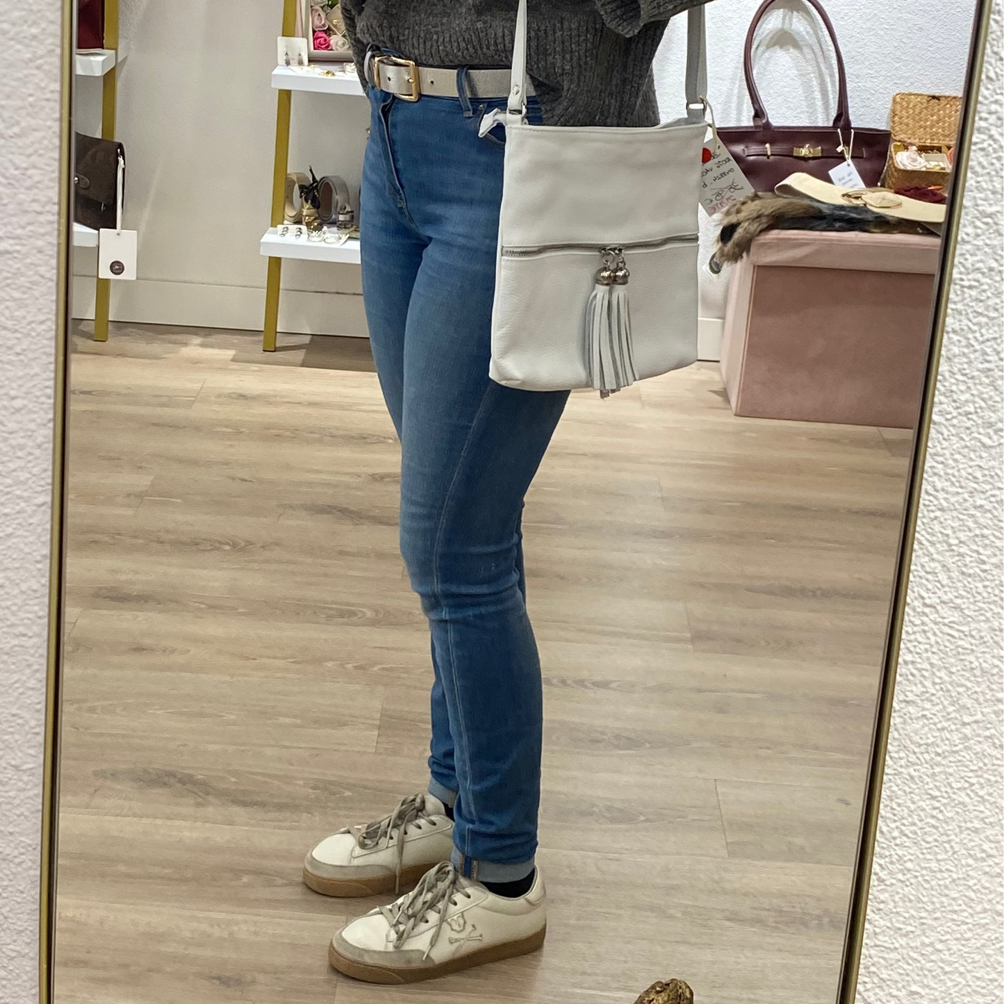 Sac camel lisse - 100% cuir