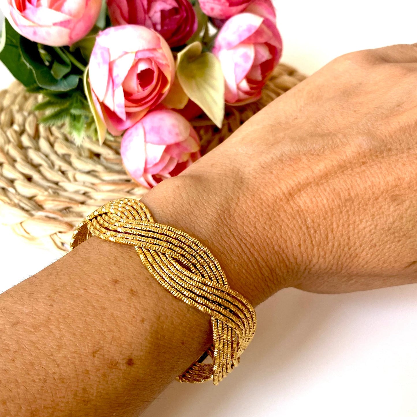 Bracelet grec doré