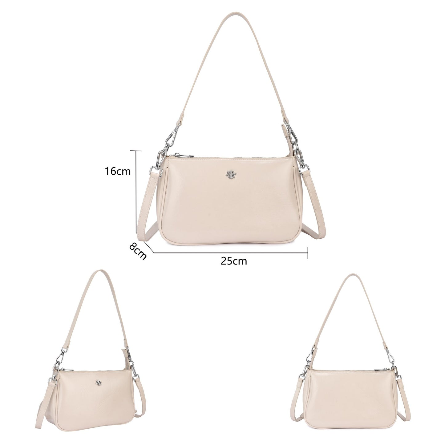 Sac à main de soirée uni en velours orange