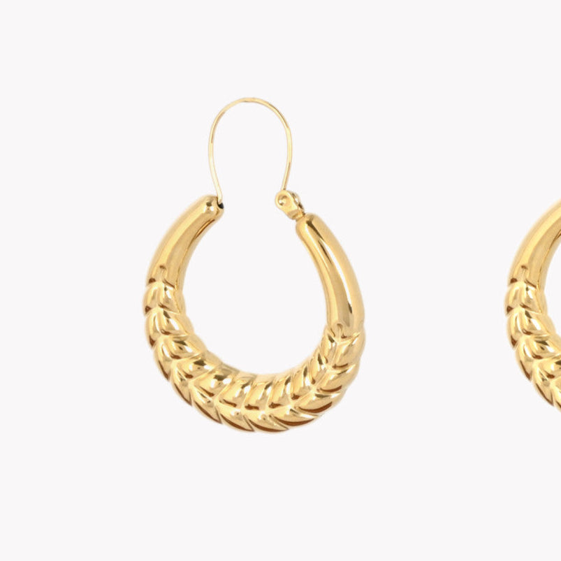 Thick multicolor enamel hoops dipped in 18Kt gold