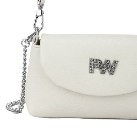 Plain orange velvet party handbag
