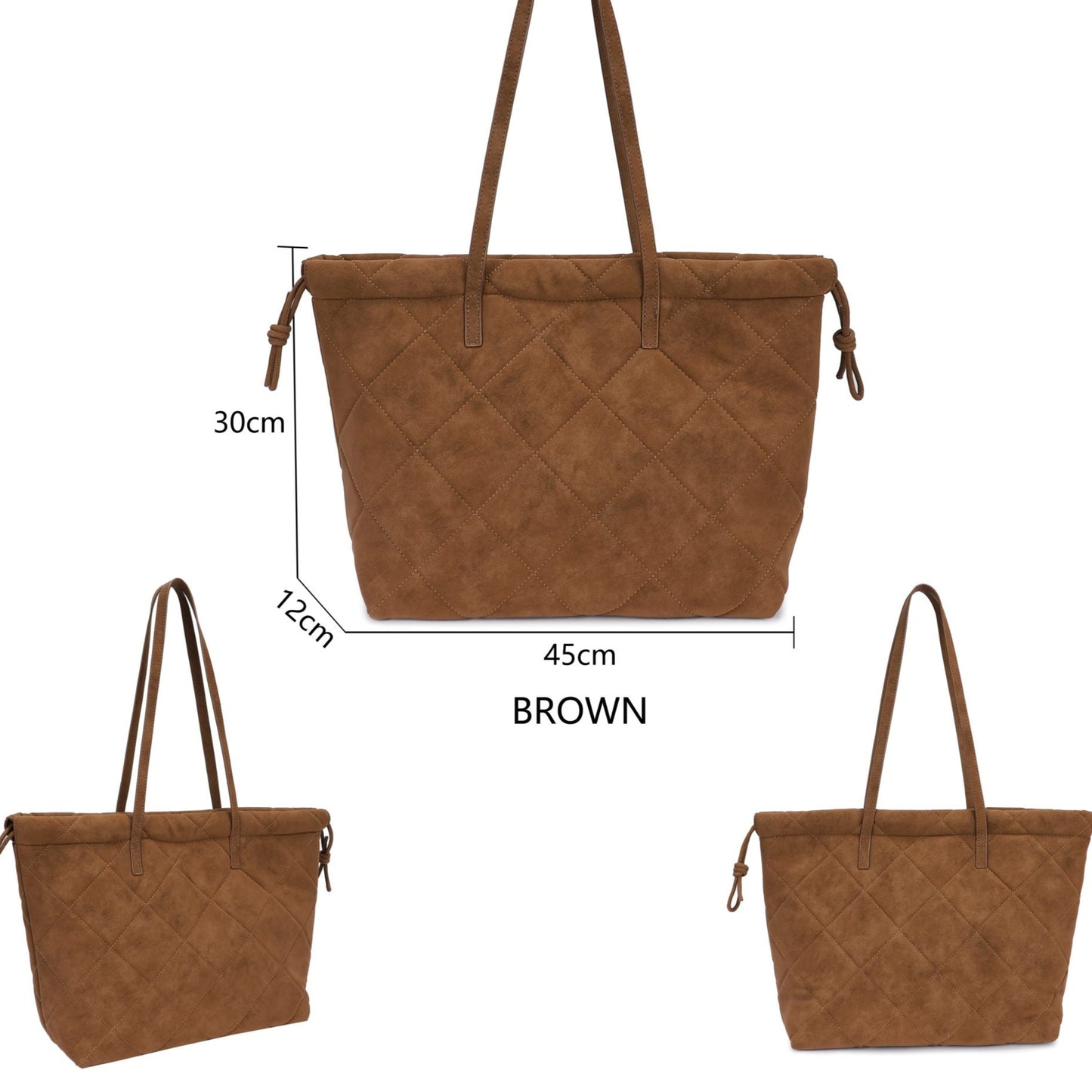 Sac bandoulière matelassé à rayures noires