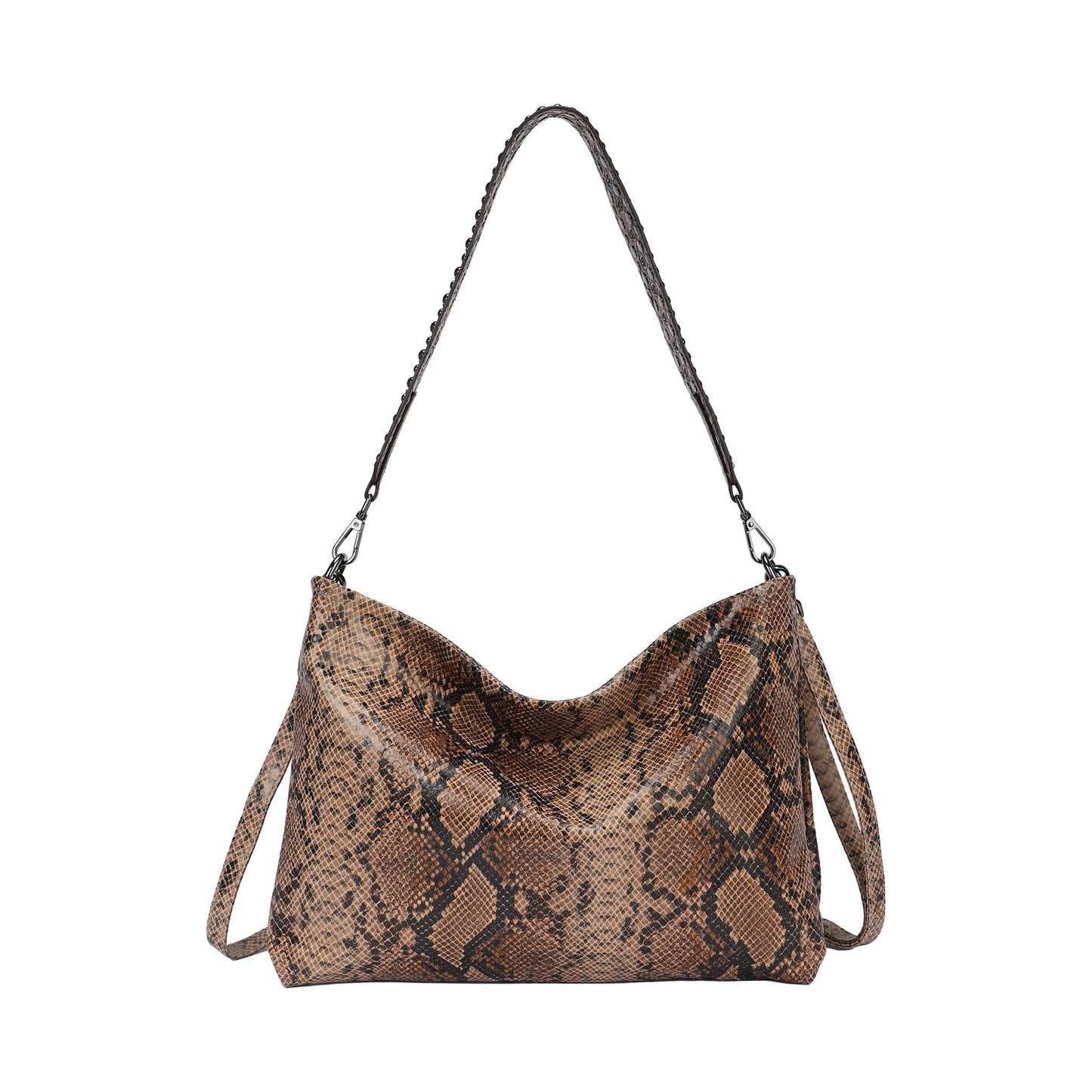 Sac bandoulière avec surpiqûres noires