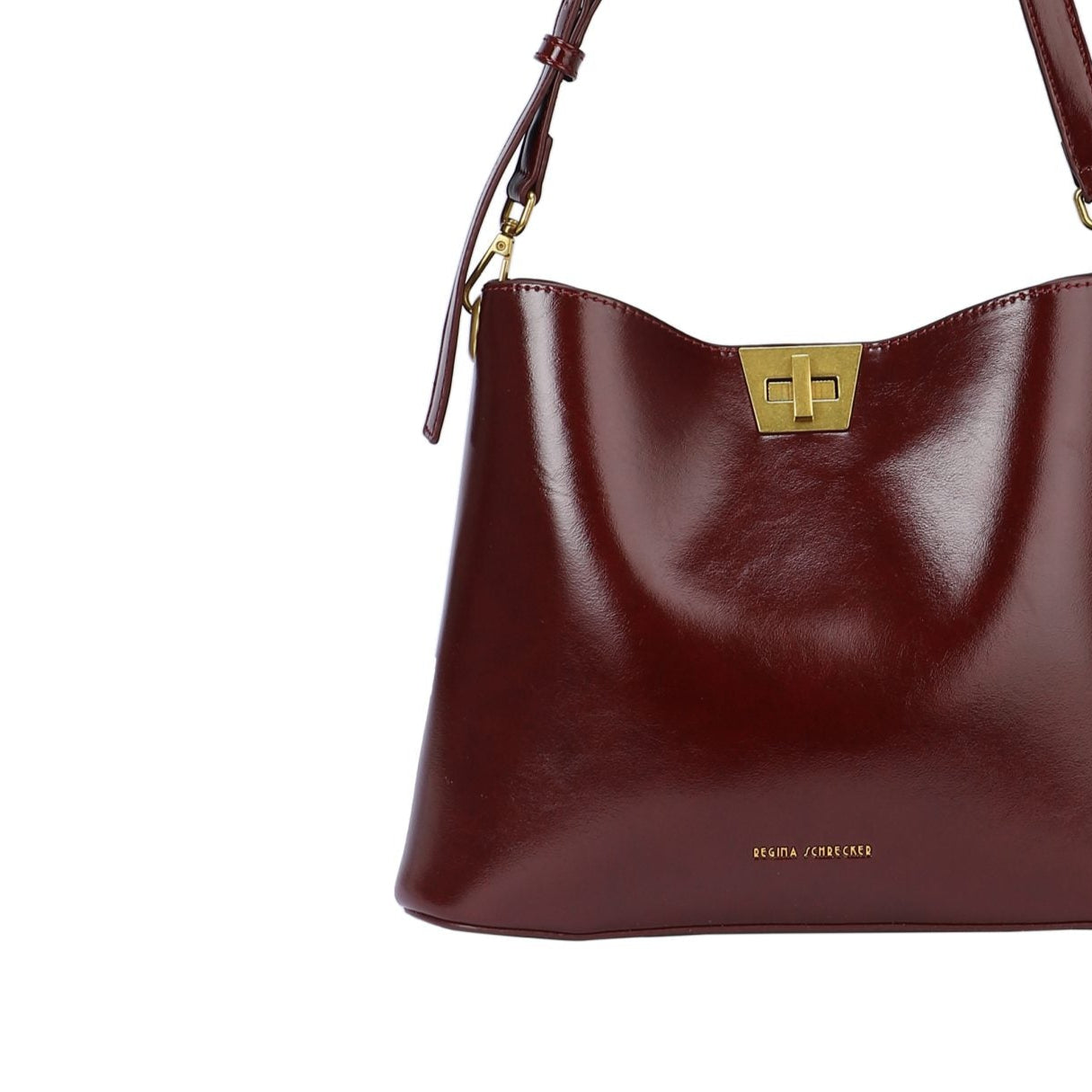 Bolso tipo bandolera efecto piel liso tipo saco color burdeos - mbyou