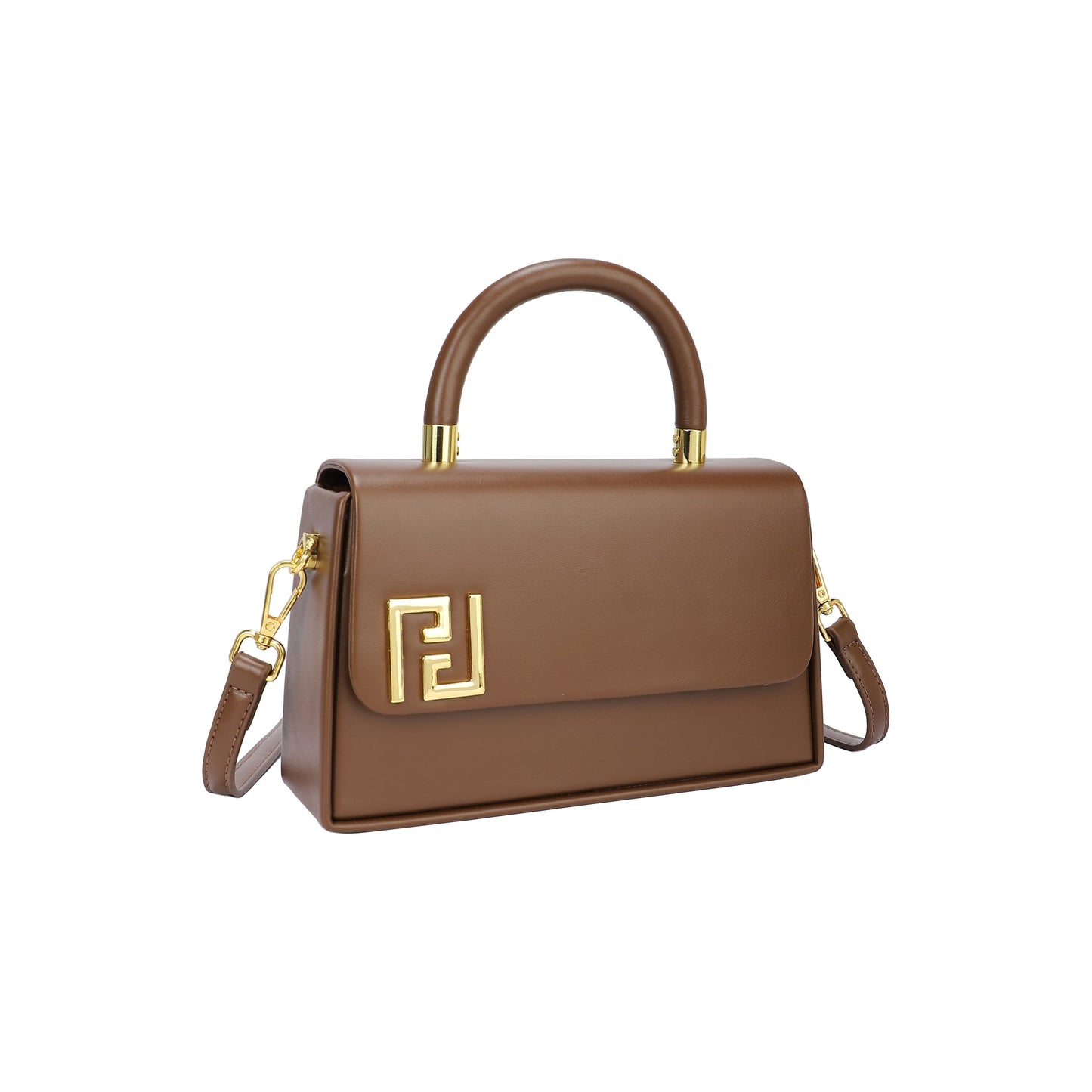 Sac bandoulière avec surpiqûres noires