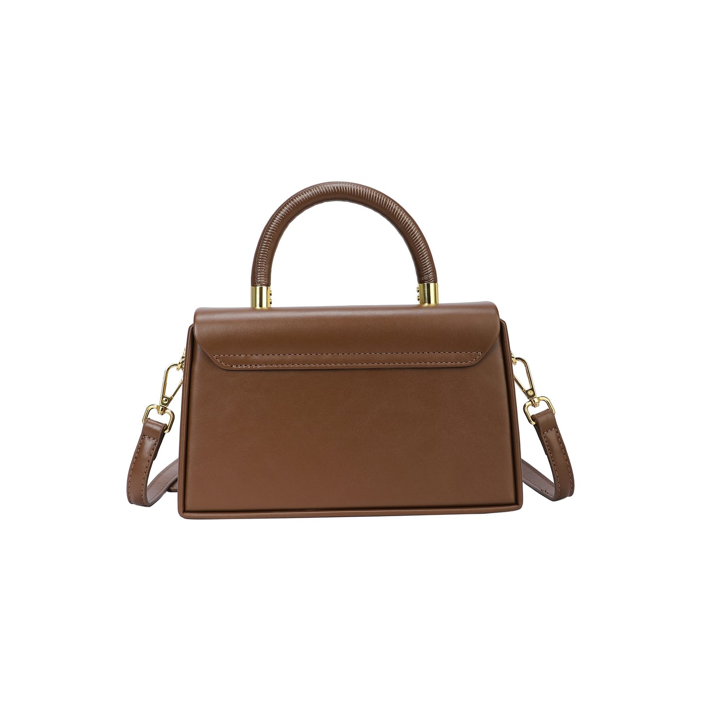Sac bandoulière avec surpiqûres noires