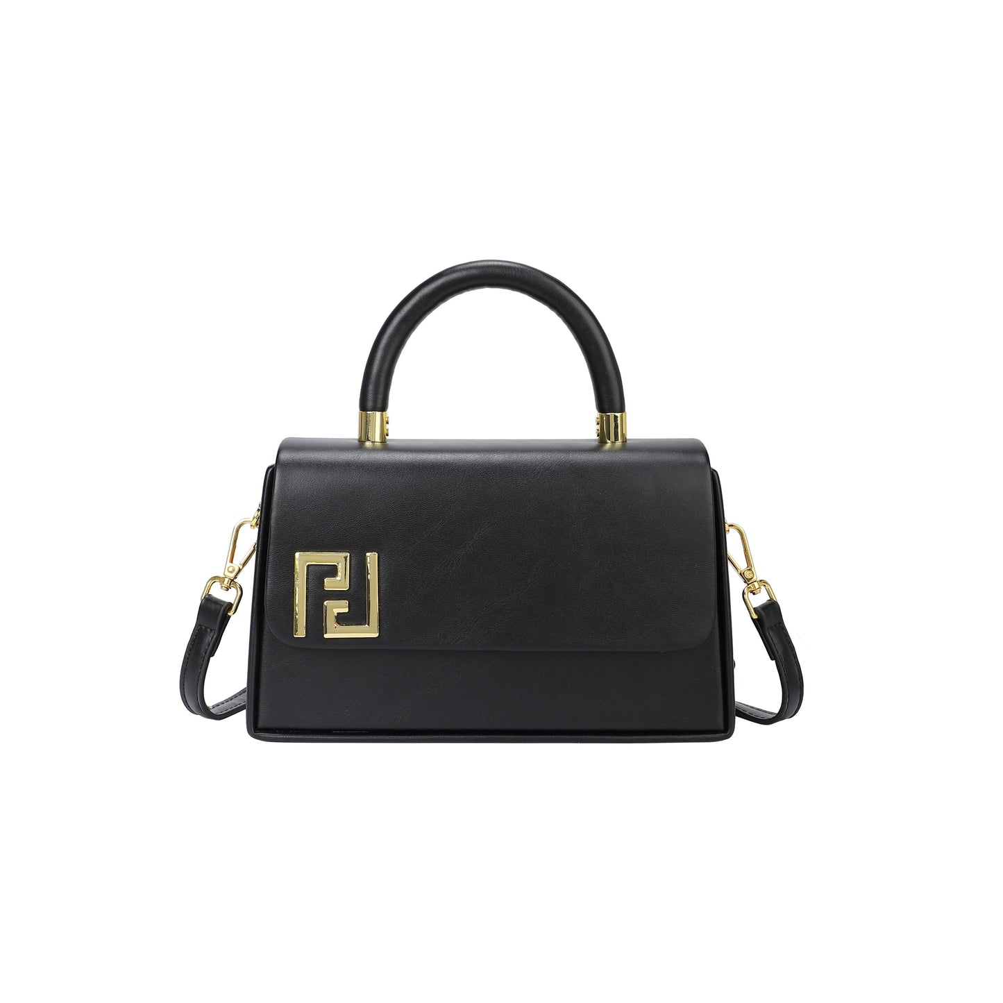 Sac bandoulière avec surpiqûres noires