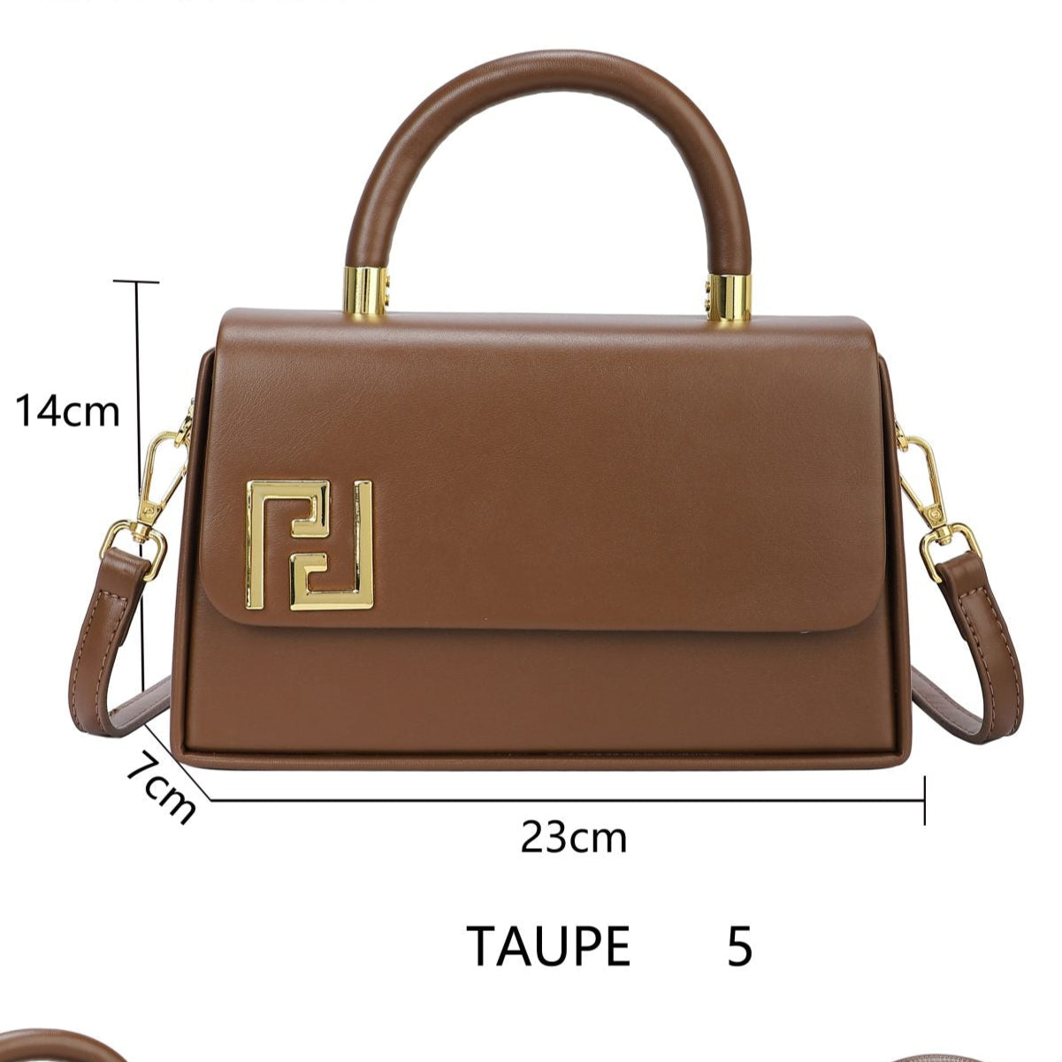 Sac bandoulière avec surpiqûres noires