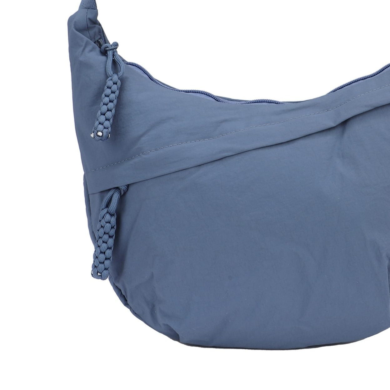 Bolso bandolera tela impermeable y dos bolsillos exteriores color azul - mbyou