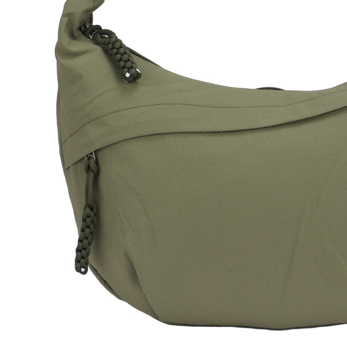 Bolso bandolera tela impermeable y dos bolsillos exteriores color verde militar - mbyou