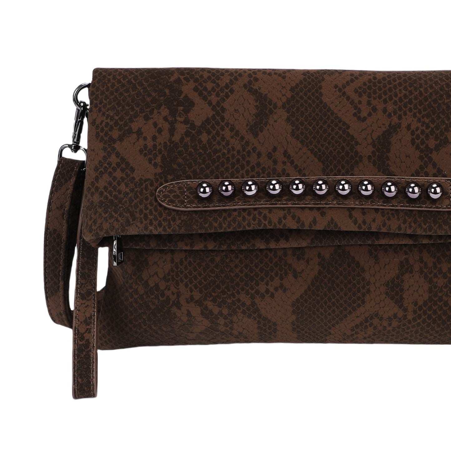 Sac bandoulière avec surpiqûres noires