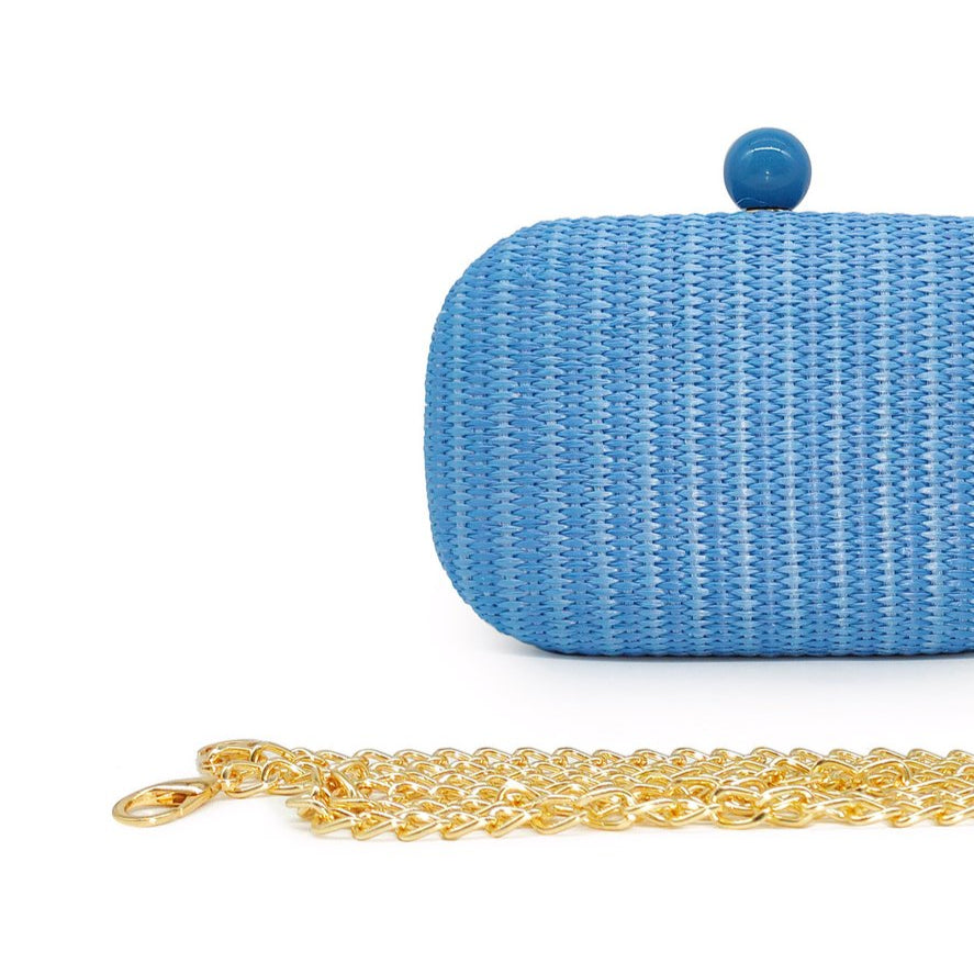 Sac à main de soirée uni en velours orange