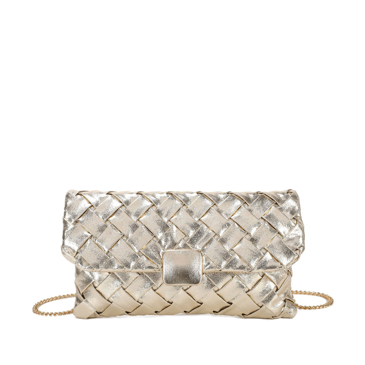 Sac à main pochette de soirée en satin noir avec bretelles croisées