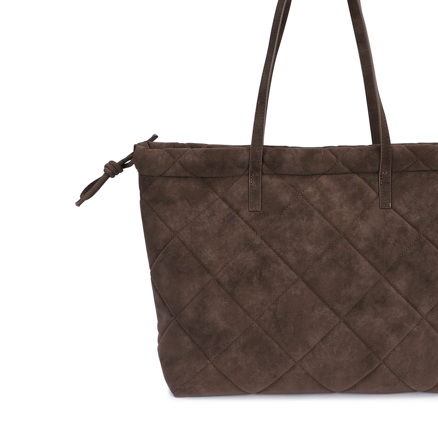 Sac bandoulière matelassé à rayures noires
