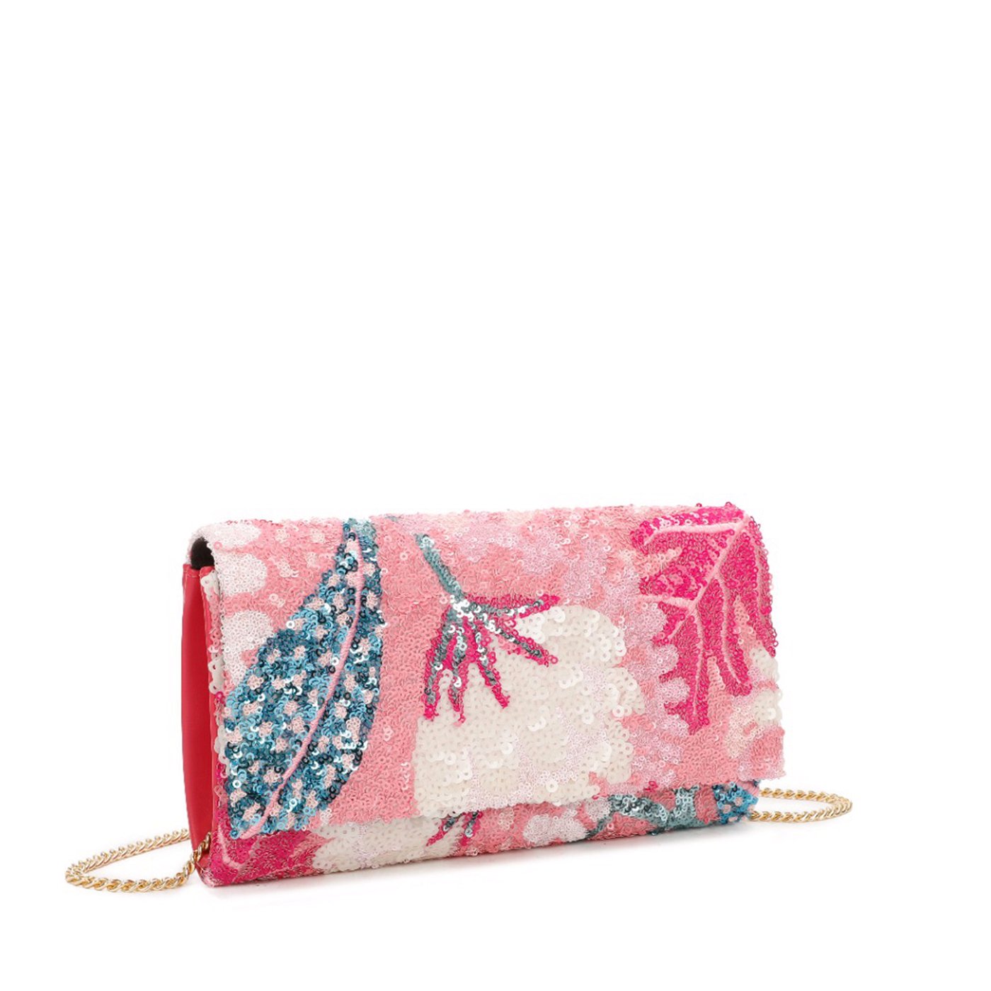 Sac à main de fête en plumes rose clair