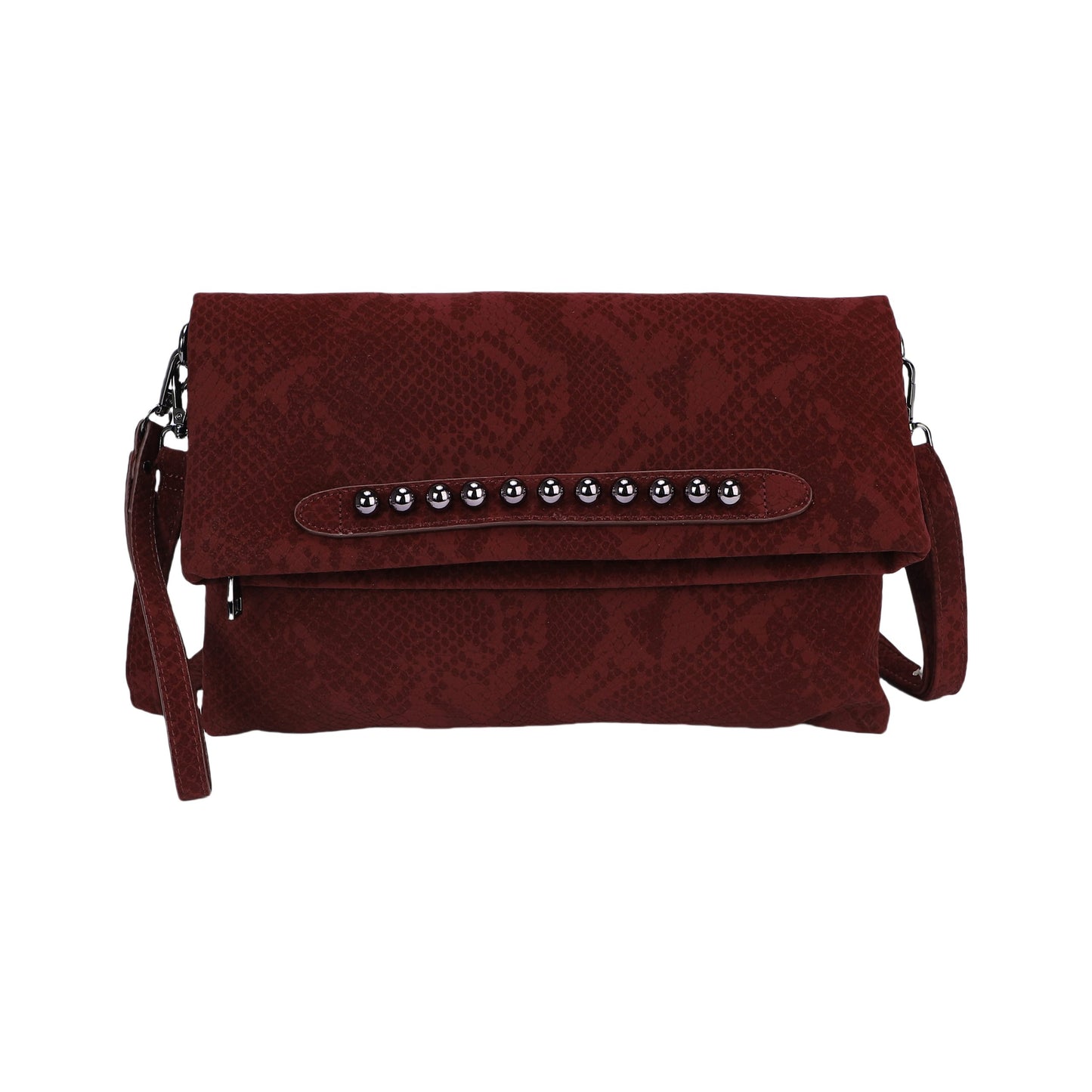 Sac bandoulière avec surpiqûres noires
