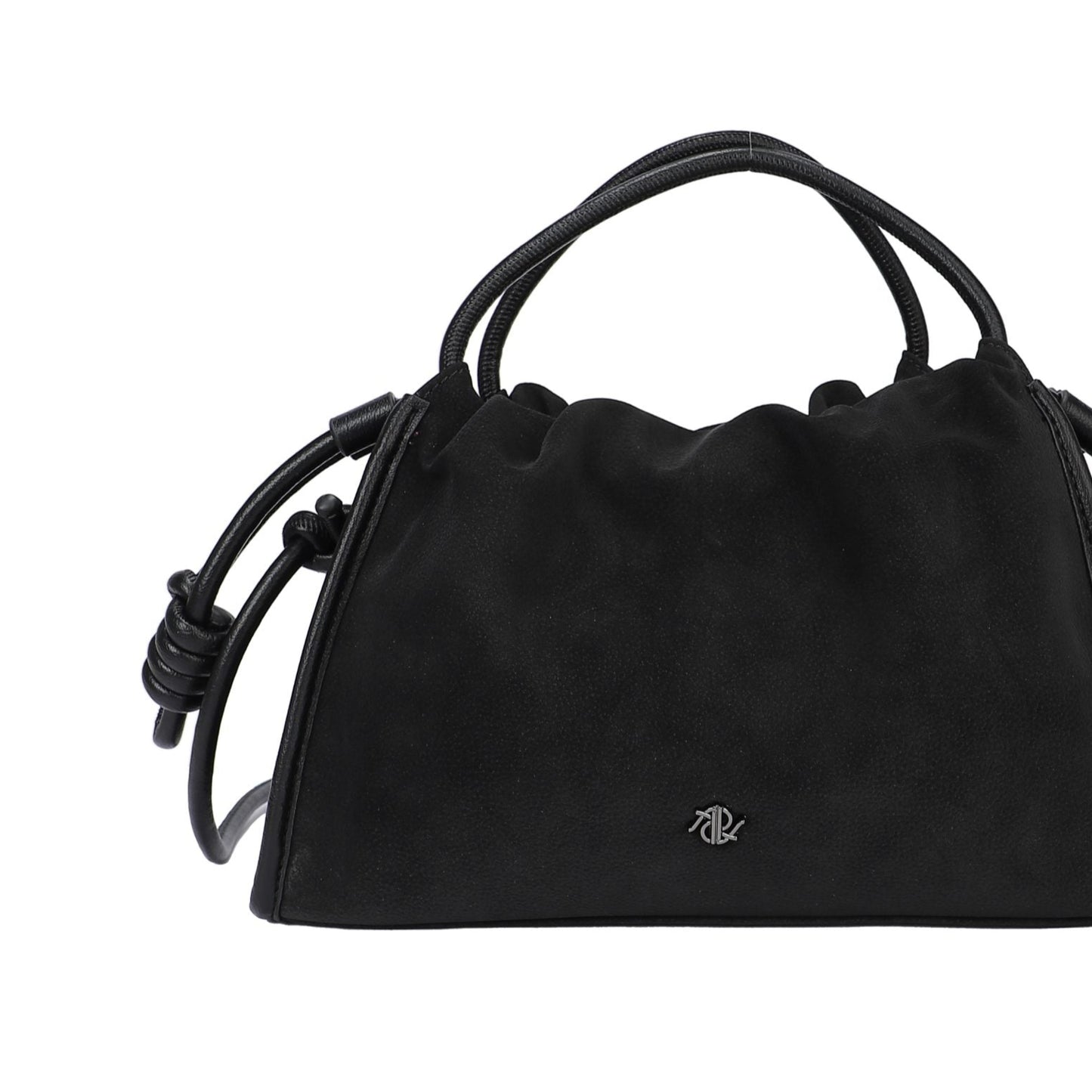 Sac bandoulière avec surpiqûres noires