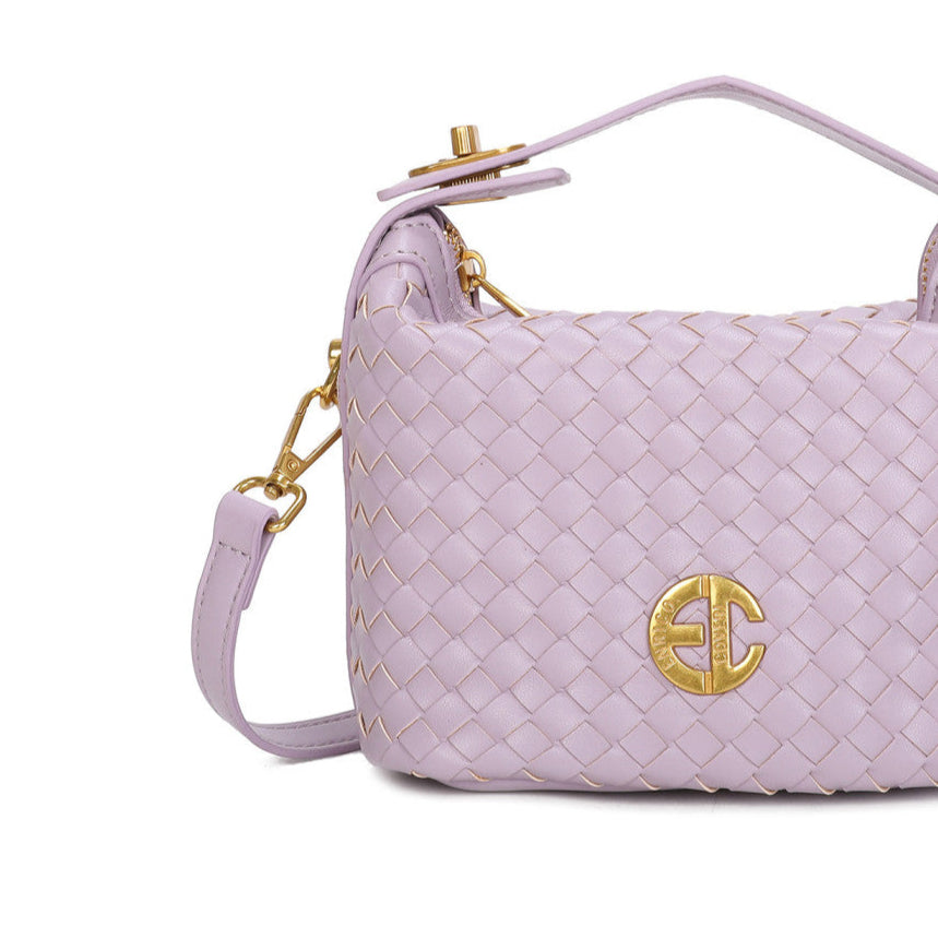 Bolso de mano con asa gruesa y efecto trenzado - Moments by You