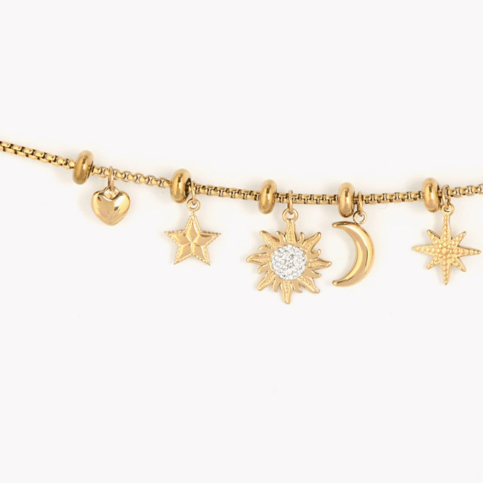 Bracelet boule dorée basique