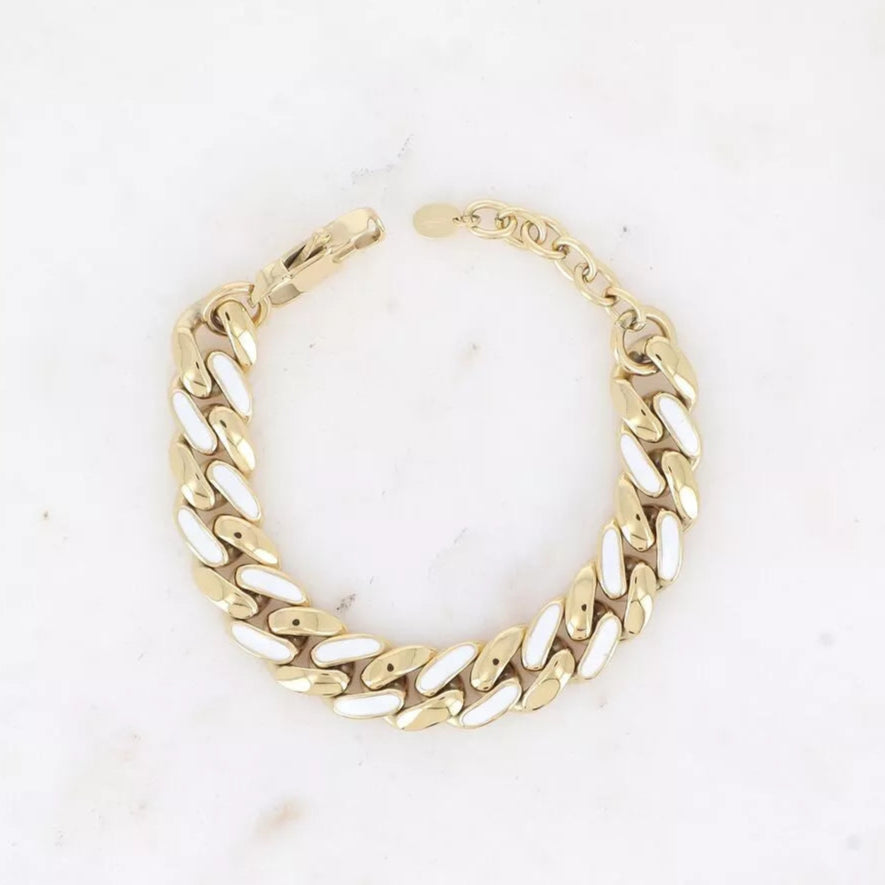 Bracelet boule dorée basique