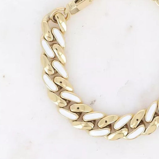 Bracelet boule dorée basique