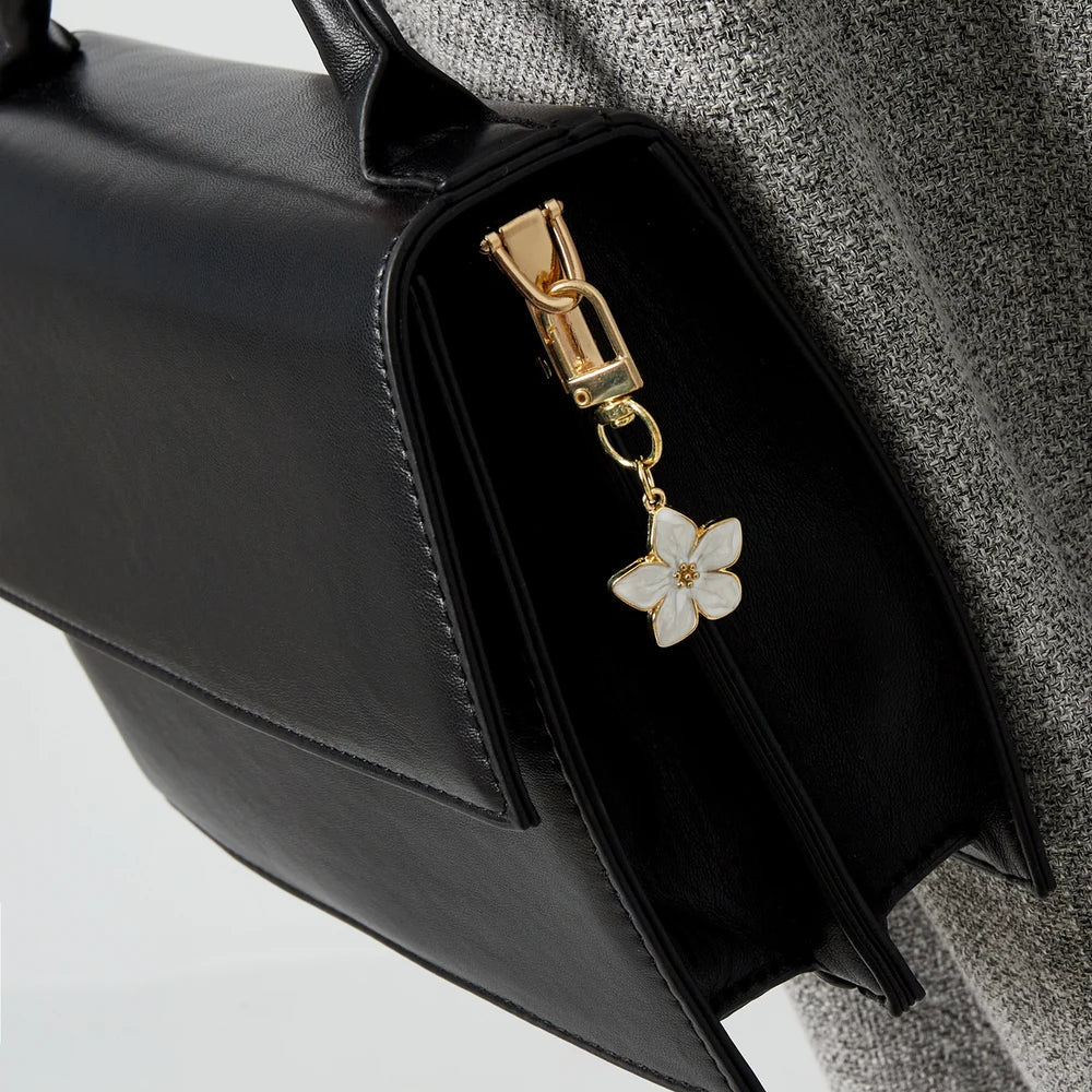 Steel hoops with gold balls