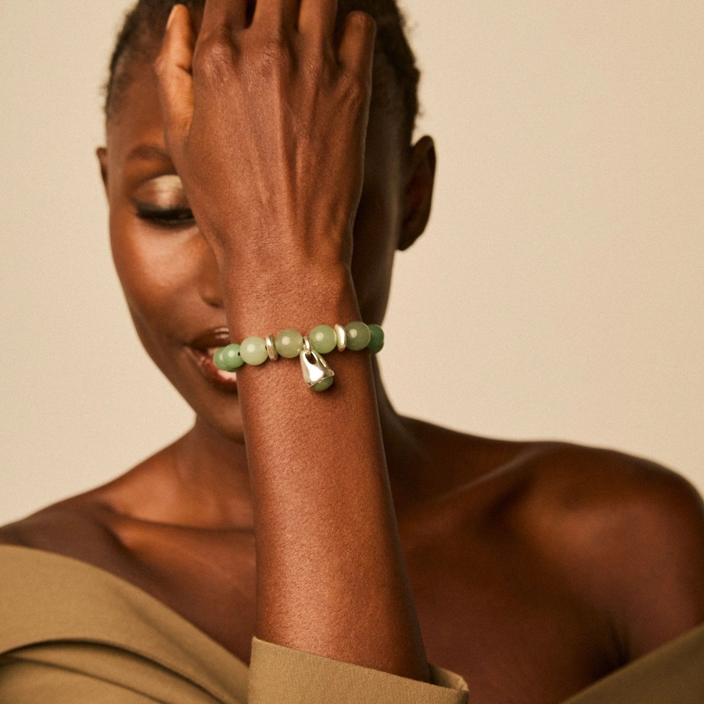 Pulsera baño de plata s925 con piedras naturales semipreciosas ojo de tigre - Vidda jewelry - mbyou