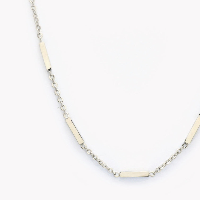 Collier rectangle doré