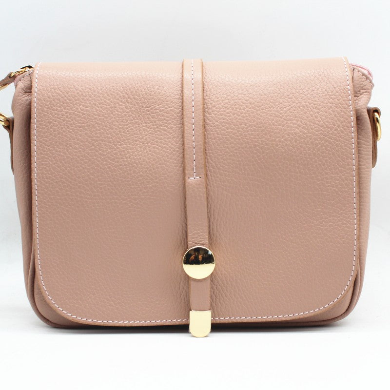 Sac bandoulière avec surpiqûres noires