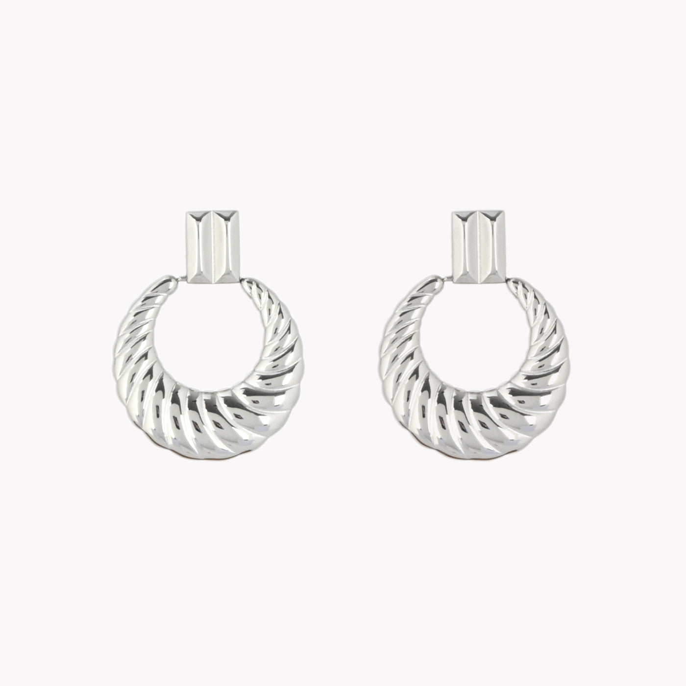 Thick multicolor enamel hoops dipped in 18Kt gold