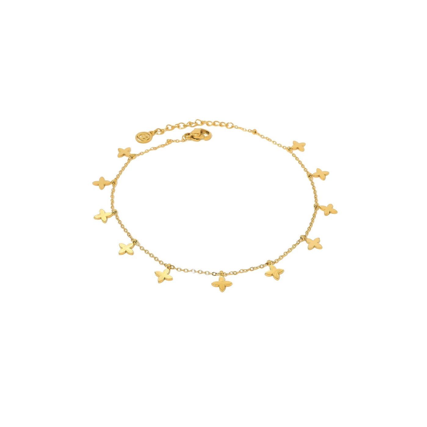 Silver zirconia steel necklace