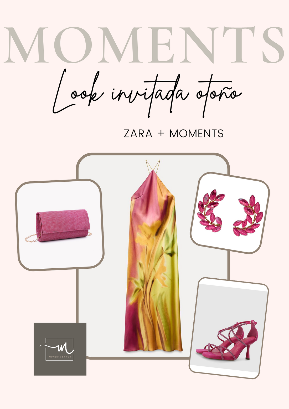 Look invitada otoño en rosa